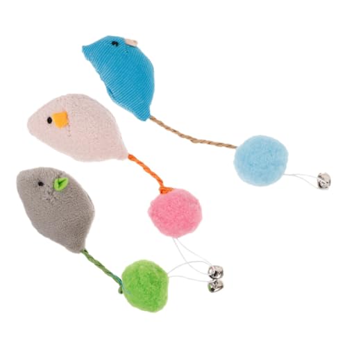 Toyvian 3 Stück Plüsch Mäuse für Katzen Rosa Blau Interaktives Katzenspielzeug für Körperliche Fitness und Geistige Stimulation für Kätzchen und Katzen Toyvian 3 Stück Plüsch Mäuse für Katzen Rosa Blau Interaktives Katzenspielzeug für Körperliche Fitness und Geistige Stimulation für Kätzchen und Katzen von Toyvian