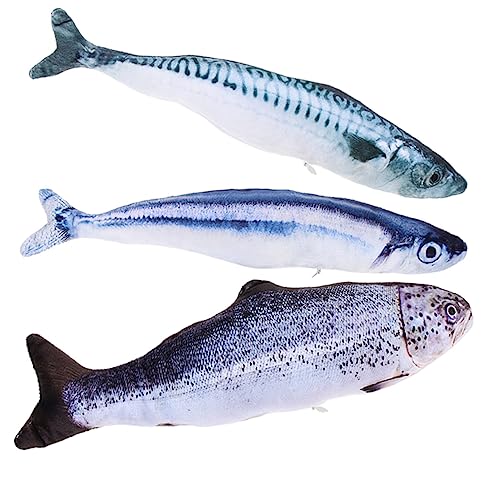 Toyvian 3 Stück Simuliertes Fischspielzeug Katzenspielzeug mit Katzenminze zahnspielzeug für Katzen Kätzchen Zahnen Katze necken Tiermodell-Katzen-Angelspielzeug Plüsch Toyvian 3 Stück Simuliertes Fischspielzeug Katzenspielzeug mit Katzenminze zahnspielzeug für Katzen Kätzchen Zahnen Katze necken Tiermodell-Katzen-Angelspielzeug Plüsch von Toyvian