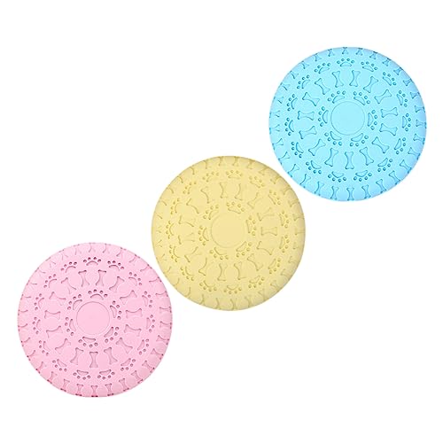 Toyvian 3 Stück Spielzeugscheiben Schwimmendes Groß Fliegend Interaktiv Für Hunde Kleine Hündchen Welpen Trainingsscheibe Für Hundebälle Outdoor Hundebeißspielzeug Toyvian 3 Stück Spielzeugscheiben Schwimmendes Groß Fliegend Interaktiv Für Hunde Kleine Hündchen Welpen Trainingsscheibe Für Hundebälle Outdoor Hundebeißspielzeug von Toyvian