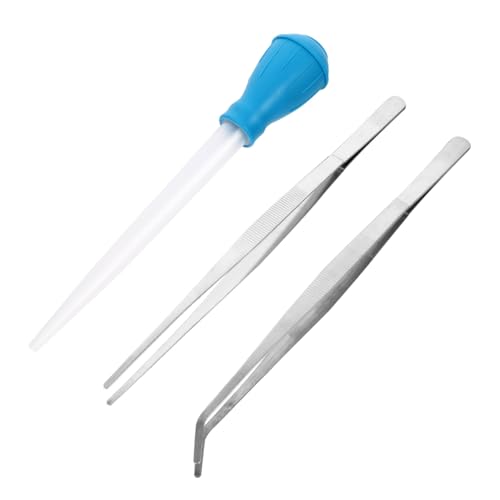 Toyvian 3 Stück Teiliges Aquarium Reinigungsset Pipette und Tweezers für Pflege von Wasserpflanzen Aquarien Accessoires und Fischfütterung für Aquarienliebhaber Toyvian 3 Stück Teiliges Aquarium Reinigungsset Pipette und Tweezers für Pflege von Wasserpflanzen Aquarien Accessoires und Fischfütterung für Aquarienliebhaber von Toyvian