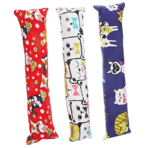 Toyvian 3 Stück Teiliges Katzenminze Langlebige Katzenspielzeuge in Kissenform Befüllt mit Natürlicher Katzenminze für Indoor Katzen zur Zahnpflege und Beschäftigung Fördert Aktivität und von Toyvian