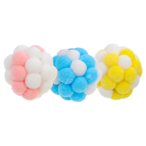 Toyvian 3 Stück -ballnetzspielzeugspiele Glocke Für Katzenbälle Kauen Spielzeugbälle Für Katzen Drinnen Crinkle-Ball Als Katzenspielzeug Colorful Plüsch Toyvian 3 Stück -ballnetzspielzeugspiele Glocke Für Katzenbälle Kauen Spielzeugbälle Für Katzen Drinnen Crinkle-Ball Als Katzenspielzeug Colorful Plüsch von Toyvian