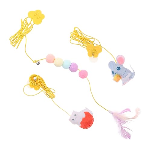 Toyvian 3stücke Mäuse Für Katzen Neck-hängematten Für Kätzchen Interaktives Spielzeug Mit Plüsch-Teaser Hängematte Zum Selbstspielen Necken-schaukeln Für Haustiere Teaser Für Toyvian 3stücke Mäuse Für Katzen Neck-hängematten Für Kätzchen Interaktives Spielzeug Mit Plüsch-Teaser Hängematte Zum Selbstspielen Necken-schaukeln Für Haustiere Teaser Für von Toyvian