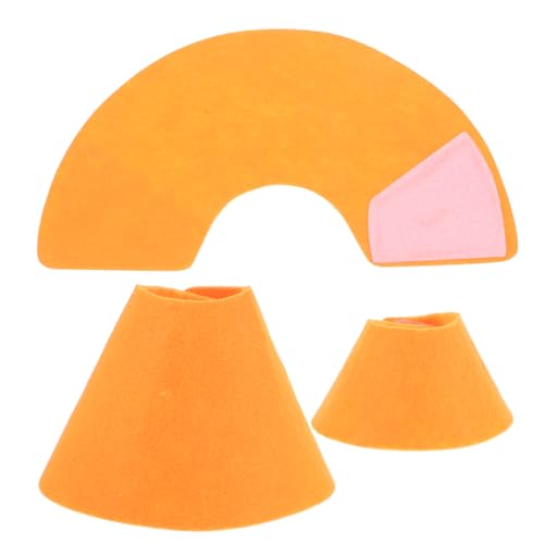 Toyvian 3 Teiliges Haustier Badeset Eichhörnchenkäfig Zubehör Vogel Anti Biss Halsband Haustier Kegelhalsband Kaninchenhalsband Kronengecko Genesungshalsband Haustier von Toyvian