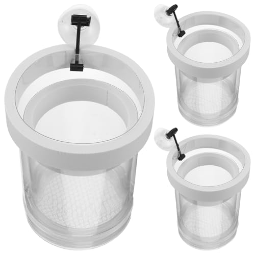 Toyvian 3-teilige Zuchtbox für Aquarien – Trennwand für Aquarium-Elternfische, schwimmende Brutbox, transparenter Inkubator mit Saugnapf für Betta-Garnelen Toyvian 3-teilige Zuchtbox für Aquarien – Trennwand für Aquarium-Elternfische, schwimmende Brutbox, transparenter Inkubator mit Saugnapf für Betta-Garnelen von Toyvian