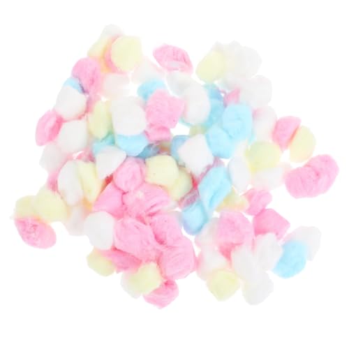 Toyvian 300 Stück Bunte Baumwollbällchen für Hamster Warm Haltend Weiche Haustier bettfüllung Farbenfrohe Wattekugeln für Kleinen Nager Käfig für Nestbau und Kuscheln von Toyvian