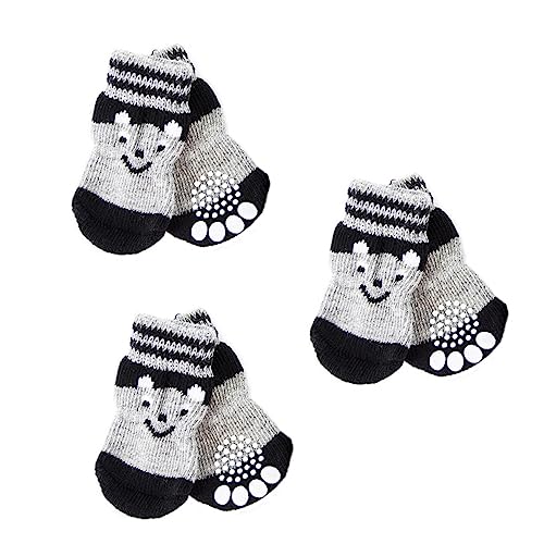 Toyvian 3Paare Hundesocken für Haustiere rutschfeste und Pfotenschutz für Drinnen und Draußen mit Kreativem Design und Komfortablem Material Toyvian 3Paare Hundesocken für Haustiere rutschfeste und Pfotenschutz für Drinnen und Draußen mit Kreativem Design und Komfortablem Material von Toyvian