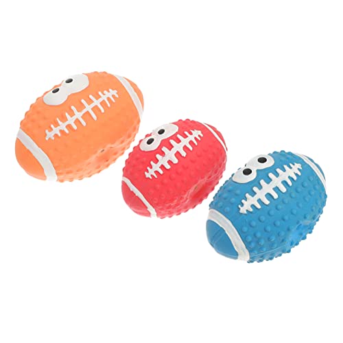 Toyvian 3stücke Teiliges Interaktives Latex Quietschspielzeug Für Kleine Hunde Unzerstörbare Rugby-bälle Für Apportierspiele Und Kauspielzeug Für Spaß Und Beschäftigung Draußen Toyvian 3stücke Teiliges Interaktives Latex Quietschspielzeug Für Kleine Hunde Unzerstörbare Rugby-bälle Für Apportierspiele Und Kauspielzeug Für Spaß Und Beschäftigung Draußen von Toyvian