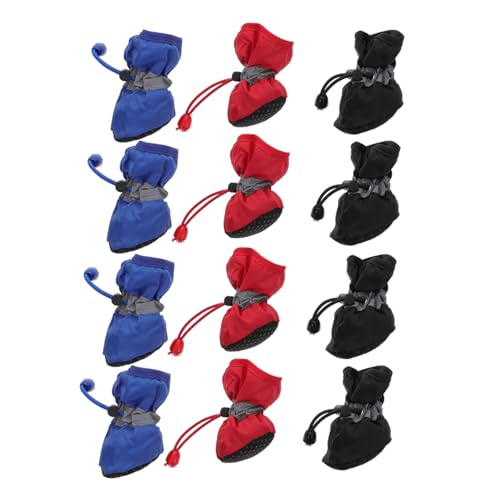 Toyvian 3Sätze Hunderegenschuhe wasserdichte Hundestiefel für Haustiere und Atmungsaktiv mit Rutschfester Sohle für Regenwetter Toyvian 3Sätze Hunderegenschuhe wasserdichte Hundestiefel für Haustiere und Atmungsaktiv mit Rutschfester Sohle für Regenwetter von Toyvian