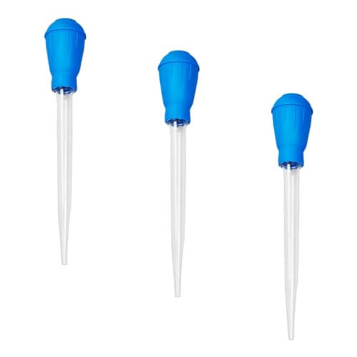 Toyvian 3Stücke Aquarium Pipetten Lange Pipetten zur Wasserwechsel und Kiesreinigung für Fischtanks für Pflege von Aquarien Fütterung von Korallen von Toyvian