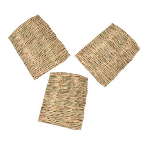Toyvian 3stücke Teiliges Heu-matten Kleintiere Natürliche Grasmatte Aus Seegras Für Kaninchen Meerschweinchen Hamster Chinchillas Und Andere Nagetiere Sicher Und Bequem Für Gesundes von Toyvian
