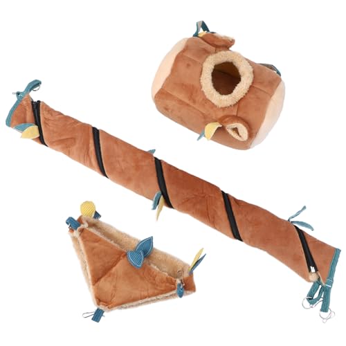 Toyvian Hamsterschaukel Spielzeug 3 Stück Natürliche Hamsterhängematte Und Käfigschaukel Für Kleintiere Bequemes Plüschmaterial Für Hamster Chinchillas Meerschweinchen Und Vögel von Toyvian