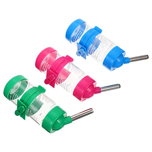 Toyvian 3Stücke Haustier Wasserflaschen für Hamster Chinchilla und Meerschweinchen Automatische Trinkflasche und Zubehör für Kleine Tiere von Toyvian