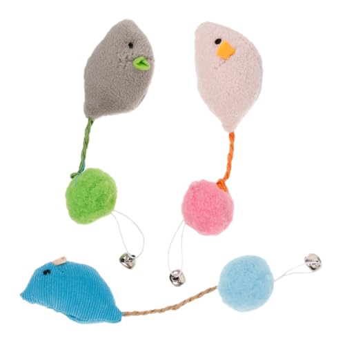 Toyvian 3Stücke Teiliges Interaktives Katzenspielzeug Plüsch Mäuse Für Katzen Kauspielzeug Zur Bewegung Und Kognitiven Fähigkeiten Für Innenräume Und Spielerisches Toyvian 3Stücke Teiliges Interaktives Katzenspielzeug Plüsch Mäuse Für Katzen Kauspielzeug Zur Bewegung Und Kognitiven Fähigkeiten Für Innenräume Und Spielerisches von Toyvian