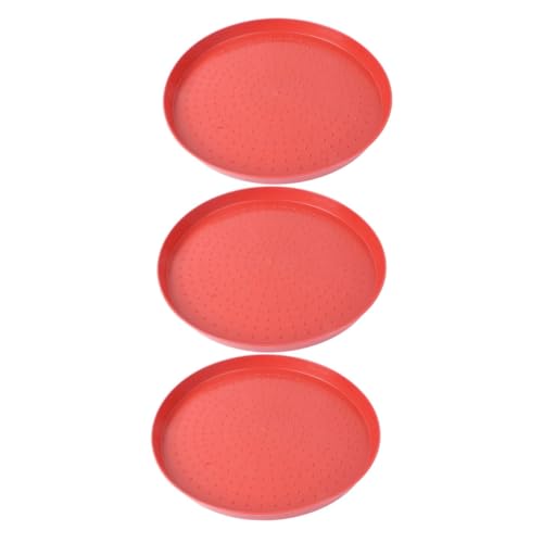 Toyvian 3stücke Hühner Futterplatten Wiederverwendbare Futtertrays Aus Langlebigem Für Küken Und Geflügel Leicht Zu Reinigen Befüllen von Toyvian