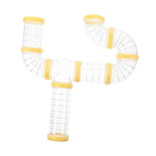 Toyvian 4 Sätze Hamster Röhrenset Teiliges DIY Maze Connector Hamsterkäfig Externes Vielseitig Erweiterbar Kompatibel mit Verschiedenen Käfigdesigns Fördert Aktives Nagerspiel von Toyvian