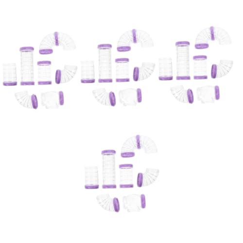 Toyvian 4 Sätze Hamsterkäfig DIY Teiliges Röhrenset Robustes Labyrinth mit Verstärktem Eingang Spielerische Tunnelverbindung für Kleine Haustiere Wie Zwerghamster Sicheres Zubehör für Toyvian 4 Sätze Hamsterkäfig DIY Teiliges Röhrenset Robustes Labyrinth mit Verstärktem Eingang Spielerische Tunnelverbindung für Kleine Haustiere Wie Zwerghamster Sicheres Zubehör für von Toyvian