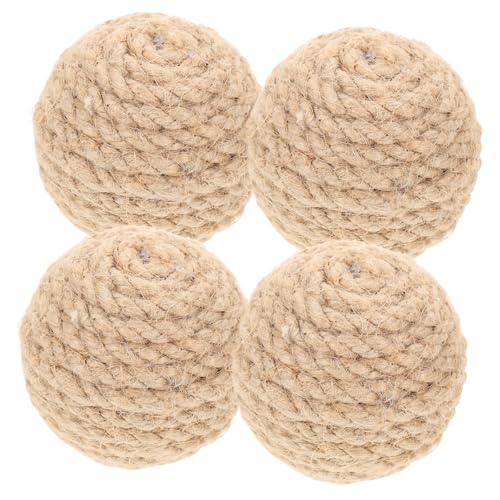 Toyvian 4 Stück Catnip Cat Kratzball Katze kratzt für Katzen Katzenspiele Post Kratzen interaktives katzenspielzeug Interactive cat Toy Katzenkratzer Kratzball für Katze Jute Brown Toyvian 4 Stück Catnip Cat Kratzball Katze kratzt für Katzen Katzenspiele Post Kratzen interaktives katzenspielzeug Interactive cat Toy Katzenkratzer Kratzball für Katze Jute Brown von Toyvian