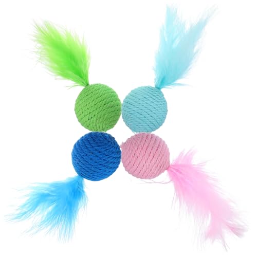 Toyvian 4 Stück Federkatze Spielzeugkugel Interaktives Für Katzen Plüsch Kätzchenspielzeug Für Wohnungskatzen Für Interaktiv Für Katzen Ball Katzenspielzeug Plüsch Toyvian 4 Stück Federkatze Spielzeugkugel Interaktives Für Katzen Plüsch Kätzchenspielzeug Für Wohnungskatzen Für Interaktiv Für Katzen Ball Katzenspielzeug Plüsch von Toyvian