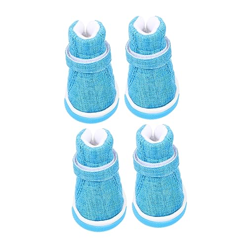 Toyvian 4 Stück Haustierschuhe Outdoor-Hundestiefel Welpe wasserdichte Stiefel für Haustiere bequem hundeschuhe Hundestiefel die ganze Saison Haustier Schuhe für kleine Hunde Gummi Blau Toyvian 4 Stück Haustierschuhe Outdoor-Hundestiefel Welpe wasserdichte Stiefel für Haustiere bequem hundeschuhe Hundestiefel die ganze Saison Haustier Schuhe für kleine Hunde Gummi Blau von Toyvian