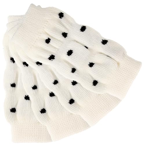 Toyvian 4 Stück Haustiersocken Socken Für Hunde, Um Das Lecken Zu Verhindern Klein Beine Groß Hundebein Wickeln Ärmel Drinnen Hinten Hundesocke Pfote Hundewärmer Schuhschutz Baumwolle Weiß von Toyvian