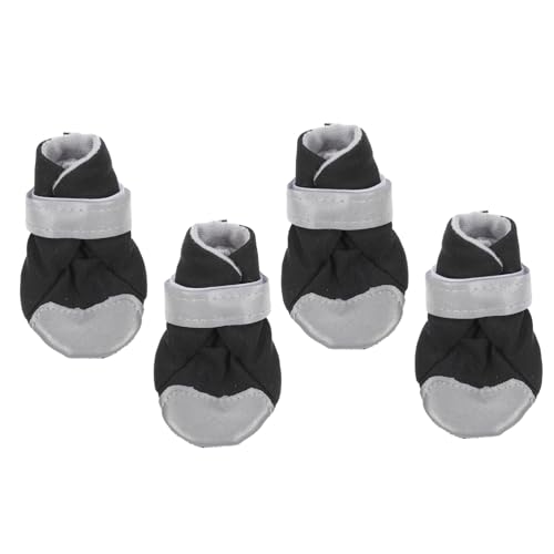 Toyvian 4 Stück Hundeschuhe Hundepfoten Decken Hundestiefel Für Kaltes Wetter Pfotenschutz Für Hundesocken Hund Winter Schneeschuhe Outdoor-Schuhe Black Pu-Gummisohle Toyvian 4 Stück Hundeschuhe Hundepfoten Decken Hundestiefel Für Kaltes Wetter Pfotenschutz Für Hundesocken Hund Winter Schneeschuhe Outdoor-Schuhe Black Pu-Gummisohle von Toyvian