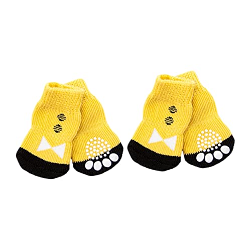 Toyvian 4 Stück Hundesocken für Kleine Hunde rutschfeste Baumwollsocken für Haustiere S Pfotenschutz für Drinnen Bequem und Langlebig gegen Kälte und Schmutz Toyvian 4 Stück Hundesocken für Kleine Hunde rutschfeste Baumwollsocken für Haustiere S Pfotenschutz für Drinnen Bequem und Langlebig gegen Kälte und Schmutz von Toyvian