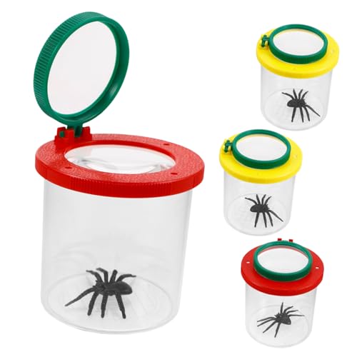 Toyvian 4 Stück Insektenbeobachter -Lupe Fehlerbetrachter Cricketkäfig Critter-fänger Insektensammelkäfige Außenspielzeug Cricket-Container Tierpfleger Käferglas Plastik Toyvian 4 Stück Insektenbeobachter -Lupe Fehlerbetrachter Cricketkäfig Critter-fänger Insektensammelkäfige Außenspielzeug Cricket-Container Tierpfleger Käferglas Plastik von Toyvian