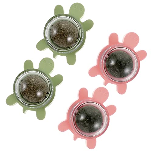 Toyvian 4stücke Katzenminze-Ball Katzenspielzeug Mit Katzenminze Essbares Spielzeug Für Katzen Drehbarer Snack Für Katzen -bälle Für Innen Hilft Stress Abzubauen Fördert von Toyvian
