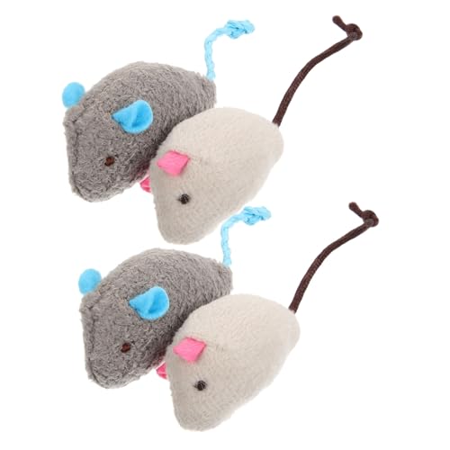Toyvian 4 Stück Katzenspielzeug Teilig Interaktives Mäuse für Kätzchen Strapazierfähig und Kratzfest Fördert das Spielverhalten Jagdinstinkte für Innenräume Graublau und Rosé Mäuse Toyvian 4 Stück Katzenspielzeug Teilig Interaktives Mäuse für Kätzchen Strapazierfähig und Kratzfest Fördert das Spielverhalten Jagdinstinkte für Innenräume Graublau und Rosé Mäuse von Toyvian