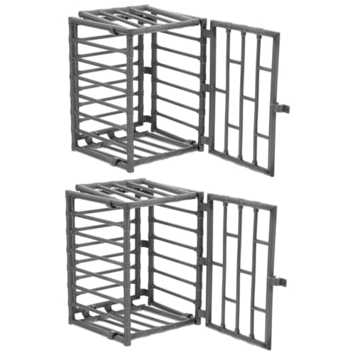 Toyvian 4 Stück Miniatur Käfig Modell Teiliges Kleines Haustier Gehege Zubehör DIY Mini Haus Dekoration Leichtes Kunststoff Modell mit Befestigungslöchern Passend für Mikro Landschaften Toyvian 4 Stück Miniatur Käfig Modell Teiliges Kleines Haustier Gehege Zubehör DIY Mini Haus Dekoration Leichtes Kunststoff Modell mit Befestigungslöchern Passend für Mikro Landschaften von Toyvian