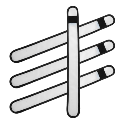 Toyvian 4 Stück Pferde-Leggings mit Knöchelriemen Ausrüstung Nacht Beinwärmer für Pferde Beleuchtung Pferdebeinband LED Pferdeband LED Beinschutz Kummet glühendes Pferdebein Stoff Weiß von Toyvian