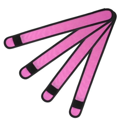 Toyvian 4 Stück Pferde-Leggings mit Knöchelriemen Reiter Beleuchtung Pferdebeingurt Beleuchtung Pferdebeinband LED Pferdeband Reitzeug LED glühendes Pferdebein Reitausrüstung Stoff Rosa von Toyvian