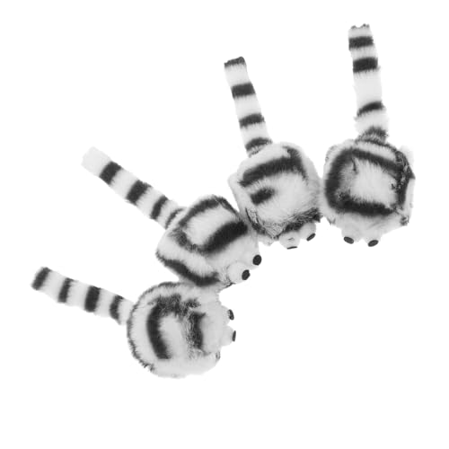 Toyvian 4 Stück Simulierte Plüschmaus Kittenzubehör Für Wohnungskatzen Katzenspielzeug Mäuse Plüschtier in Form Einer Katze, Die Mäusespielzeug Neckt Gefälschte Mäuse Black Toyvian 4 Stück Simulierte Plüschmaus Kittenzubehör Für Wohnungskatzen Katzenspielzeug Mäuse Plüschtier in Form Einer Katze, Die Mäusespielzeug Neckt Gefälschte Mäuse Black von Toyvian