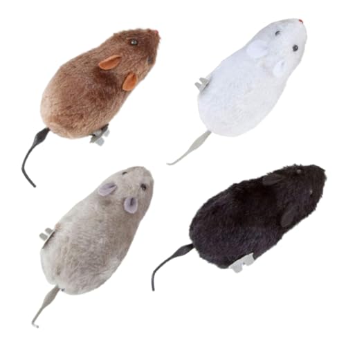 Toyvian 4 Stück Teiliges Aufzieh Maus aus Plüsch Lebensechte Mäuse für Energiesparend Schadstofffrei Farblich Sortiert Lustiges Lernspielzeug für Fühl und Zufällige Farbe Toyvian 4 Stück Teiliges Aufzieh Maus aus Plüsch Lebensechte Mäuse für Energiesparend Schadstofffrei Farblich Sortiert Lustiges Lernspielzeug für Fühl und Zufällige Farbe von Toyvian