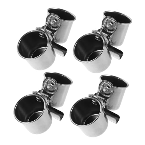 Toyvian 4 Stück Teiliges Edelstahl Vogelkäfig Futter und Wassernapf mit Stabilem Clip Halterung für Papageien und Kleine Vögel Rostfrei Auslaufsicher Passend für Verschiedene Käfigstärken Toyvian 4 Stück Teiliges Edelstahl Vogelkäfig Futter und Wassernapf mit Stabilem Clip Halterung für Papageien und Kleine Vögel Rostfrei Auslaufsicher Passend für Verschiedene Käfigstärken von Toyvian