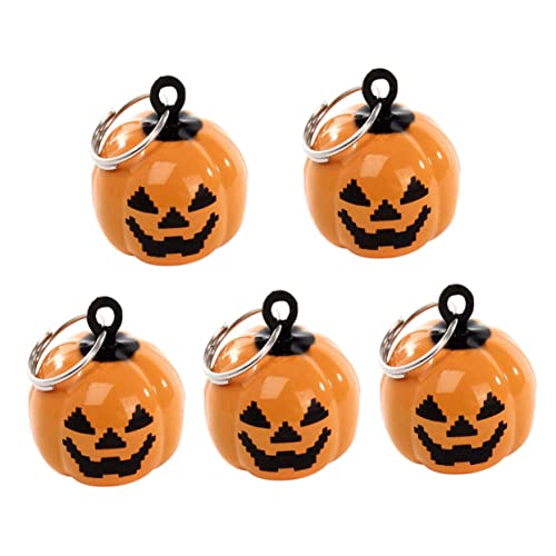 Toyvian 4 Stück Teiliges Halloween Haustier Glocken Kürbisform Cartoon Anhänger Langlebige Kupferpet Bells Angenehmer Hunde Dekorative Haustier Accessoires für Festtage von Toyvian
