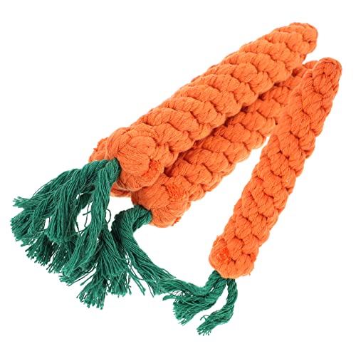 Toyvian 4 Stück Teiliges Katzen Kauspielzeug aus Baumwollseil Karottenform für Zähneknirschen von Kätzchen Fördert die Zahngesundheit Spielvergnügen Toyvian 4 Stück Teiliges Katzen Kauspielzeug aus Baumwollseil Karottenform für Zähneknirschen von Kätzchen Fördert die Zahngesundheit Spielvergnügen von Toyvian