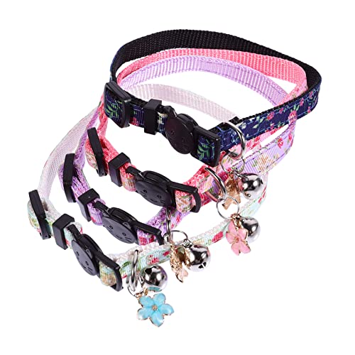 Toyvian 4 Stück Teiliges Katzenhalsband mit Blumendekor Verstellbar Waschbar für Kätzchen und Katzen Komfortabel Modisch Geeignet für Alltag Party Weihnachten Geburtstag und Fotosession Toyvian 4 Stück Teiliges Katzenhalsband mit Blumendekor Verstellbar Waschbar für Kätzchen und Katzen Komfortabel Modisch Geeignet für Alltag Party Weihnachten Geburtstag und Fotosession von Toyvian