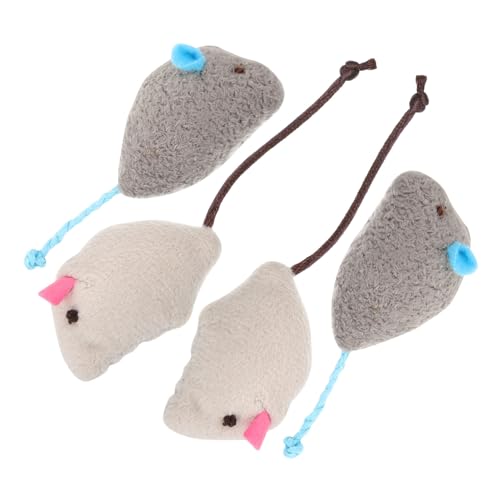 Toyvian 4 Stück Teiliges Katzenspielzeug Mäuse für Katzen Interaktives mit Katzenminze Fördert und Bewegung für Drinnen Beschäftigung von Haustieren Toyvian 4 Stück Teiliges Katzenspielzeug Mäuse für Katzen Interaktives mit Katzenminze Fördert und Bewegung für Drinnen Beschäftigung von Haustieren von Toyvian