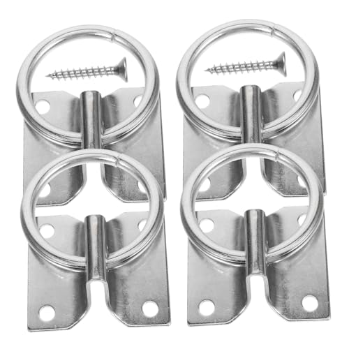 Toyvian 4 Stück Teiliges Pferde Krawattenring Stabiles Horse Tie Ring Kit mit Kreuzbindering und Sicherem Befestigungsmechanismus Zubehör für Stall und Training Einfache Montage für von Toyvian