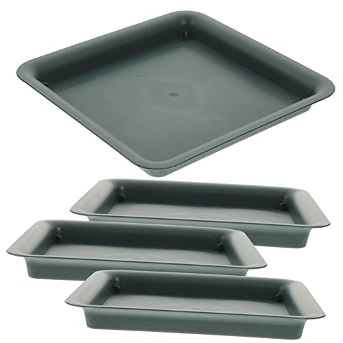 Toyvian 4 Stück Untersetzer Rechteckige Pflanzschalen Resin für Pflanzenpflege Verhindern Wasserschäden an Böden und Möbeln für Innen und Außenbereich Pflegeleicht Toyvian 4 Stück Untersetzer Rechteckige Pflanzschalen Resin für Pflanzenpflege Verhindern Wasserschäden an Böden und Möbeln für Innen und Außenbereich Pflegeleicht von Toyvian