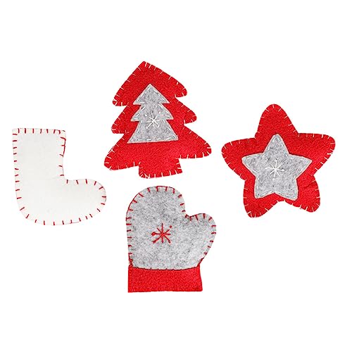Toyvian 4 Stück Weihnachts Katzenspielzeug Kreatives Kaubare Katzenspielzeug für Interaktives Langlebig und Zahnreinigend Katzenliebhaber Leuchtende von Toyvian
