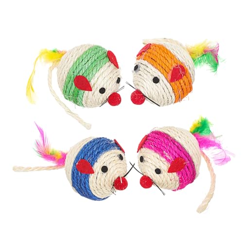Toyvian 4 Stück aus Sisalkugeln Kratzer Interaktives für Katzen Kratzen Katzenball drinnen katzenspielzeug Kätzchen Kätzchen Kratzspielzeug Zufällige Farbe Toyvian 4 Stück aus Sisalkugeln Kratzer Interaktives für Katzen Kratzen Katzenball drinnen katzenspielzeug Kätzchen Kätzchen Kratzspielzeug Zufällige Farbe von Toyvian