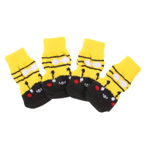 Toyvian 4 Stück rutschfeste Hundesocken mit Niedlichem Cartoon Baumwollsocken für Kleine bis Große Hunde Pfotenschützende Waschbare und Kompakte Pfotenschutz Socken für Drinnen und Draußen Toyvian 4 Stück rutschfeste Hundesocken mit Niedlichem Cartoon Baumwollsocken für Kleine bis Große Hunde Pfotenschützende Waschbare und Kompakte Pfotenschutz Socken für Drinnen und Draußen von Toyvian