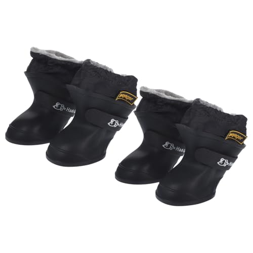 Toyvian 4 Stück wasserdichte Regenstiefel für Haustiere Schuhe Hund Mittel groß Dog Regenmantel Dog Raincoats Pet Shoes for extra Large Dogs Dog rain Boots Haustier Stiefel Kieselgel von Toyvian