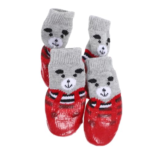 Toyvian 4 Stück wasserdichte Schuhe Und Socken Für Haustiere rutschfeste Hundepfotenpolster Anti Rutsch Hundesocken Katzensocken Für Katzen Welpenschuhe Hundetraktionssocken Für Toyvian 4 Stück wasserdichte Schuhe Und Socken Für Haustiere rutschfeste Hundepfotenpolster Anti Rutsch Hundesocken Katzensocken Für Katzen Welpenschuhe Hundetraktionssocken Für von Toyvian
