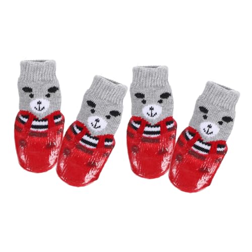 Toyvian 4 Stück wasserdichte Schuhe Und Socken Für Haustiere rutschfeste Hundestiefel Anti Schutz Zehenschutz Für Den Innenbereich Zubehör In Größe Booties Tragbare Haustiersocken Toyvian 4 Stück wasserdichte Schuhe Und Socken Für Haustiere rutschfeste Hundestiefel Anti Schutz Zehenschutz Für Den Innenbereich Zubehör In Größe Booties Tragbare Haustiersocken von Toyvian