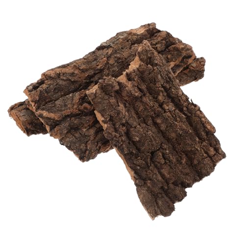 Toyvian 4 Teiliges Reptilien Terrarium Kletterrinde Dekoration Versteckbox für Echsen Gecko Bartagame Natürliches Landschaftsmaterial für Futter und Rückzugsort von Toyvian