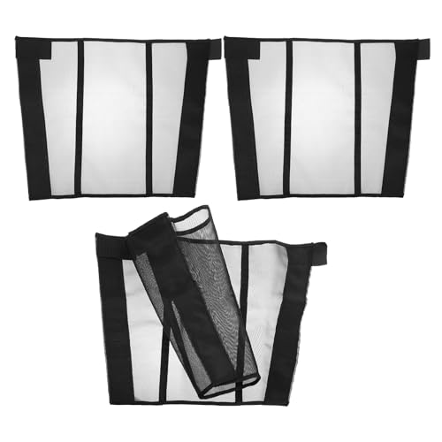 Toyvian 4-teilige Mesh-Fliegengamaschen: Atmungsaktive Mesh-Fliegengamaschen für Pferde – leichte Pferdegamaschen mit Anti-Rutsch-Schutz für das Reiten im Freien und die Nutzung auf der Weide von Toyvian